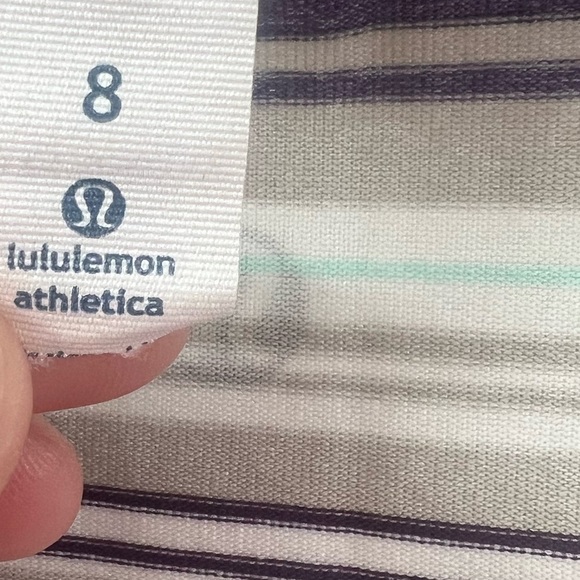 Lululemon Refresh Racer Tank Osaka Stripe Heathered Black Grape / Going Grape 8 - Picture 10 of 12